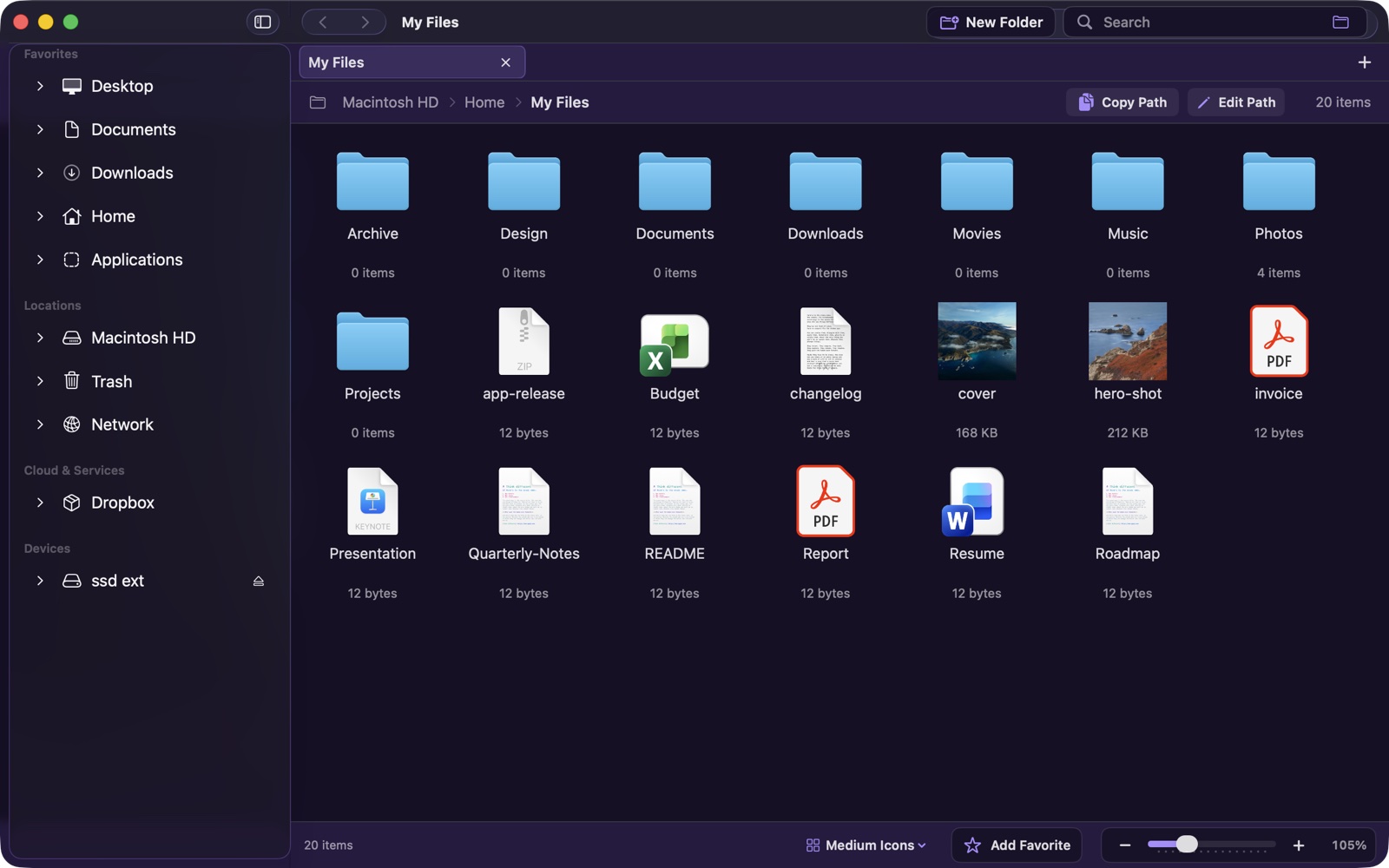 SADFinder System theme preview